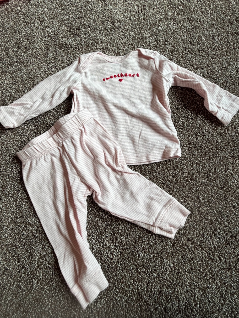 Carter's Light Pink 'Sweetheart' Two-Piece Pajama Set